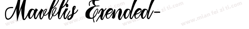 Mavblis Exended字体转换